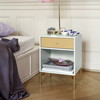 Montana Selection DREAM sengebord med hjul, 35,4x30x35,4, Nordic, MDF