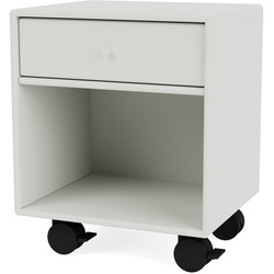 Montana Selection DREAM sengebord med hjul, 35,4x30x35,4, Nordic, MDF