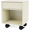 Montana Selection DREAM sengebord med hjul, 35,4x30x35,4, Vanilla, MDF