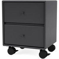 Montana Selection DRIFT sengebord med hjul, 35,4x30x35,4, Anthracite, MDF