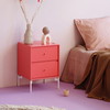 Montana Selection DRIFT sengebord med hjul, 35,4x30x35,4, Mushroom, MDF