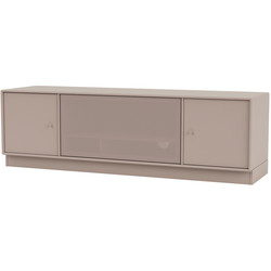 Montana Selection OCTAVE III reol m. 7 cm sokkel, 138x38x42,4, Mushroom, MDF