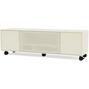 Montana Selection OCTAVE III reol med hjul, 138x38x35,4, Vanilla, MDF