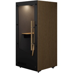 MuteBox One telefonboks sort/mørk eg